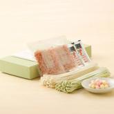 【うどん単品】緑 - RYOKU(うどん白・緑+紅白あられ+鰹節+麺つゆ)